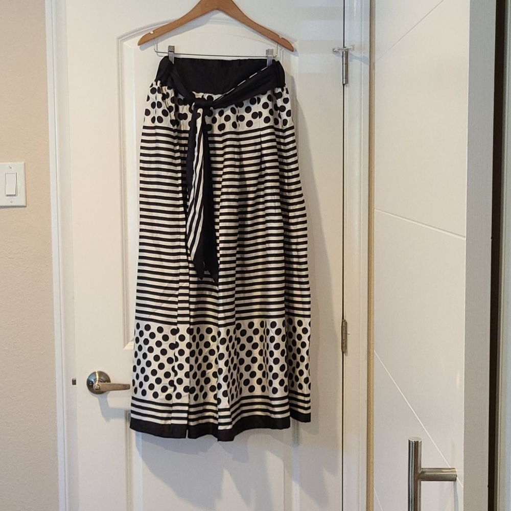 Vintage Striped/Polka Dot Wide Leg Pants